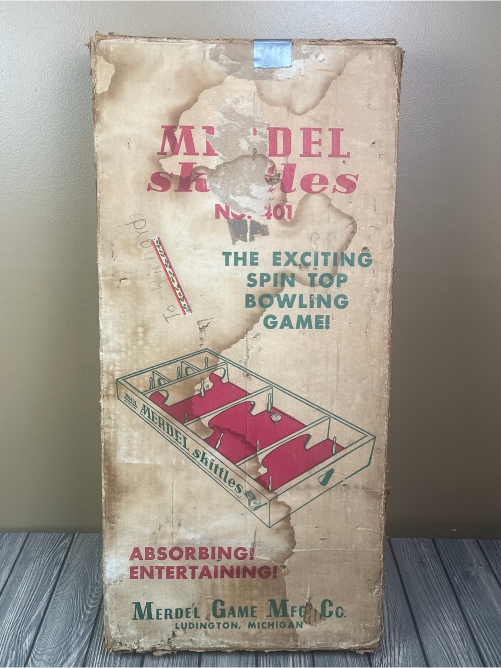 Merdel Spin Top Bowling Skittls #401 in Original Box